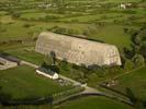 Photos aériennes de Écausseville (50310) - Le Hangar à Dirigeables | Manche, Basse-Normandie, France - Photo réf. U111245 - Ce hangar  dirigeables est fabriqu avec 2540 tuiles en bton qui furent produites sur place. Il mesure 150 mtres de long, 24 mtres de large et 28 mtres de haut.