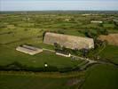 Photos aériennes de Écausseville (50310) - Le Hangar à Dirigeables | Manche, Basse-Normandie, France - Photo réf. U111246 - Ce hangar  dirigeables est fabriqu avec 2540 tuiles en bton qui furent produites sur place. Il mesure 150 mtres de long, 24 mtres de large et 28 mtres de haut.