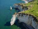 Photos aériennes de Étretat (76790) - Les Falaises | Seine-Maritime, Haute-Normandie, France - Photo réf. U111257