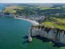 Photos aériennes de Étretat (76790) - Les Falaises | Seine-Maritime, Haute-Normandie, France - Photo réf. U111259