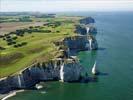 Photos aériennes de Étretat (76790) - Les Falaises | Seine-Maritime, Haute-Normandie, France - Photo réf. U111262