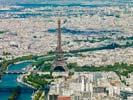 Photos aériennes de "tour" - Photo réf. U111320 - La Tour Eiffel  Paris.