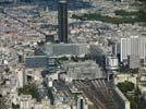 Photos aériennes - Gares, trains et TGV - Photo réf. U111321 - La Tour et la Gare Montparnasse en vue serrée.