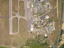 Photos aériennes de Mauguio (34130) - L'Aéroport de Montpellier Méditerranée | Hérault, Occitanie, France - Photo réf. U145966 - Vue verticale de l'aroport de Montpellier Mditerrane