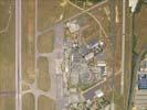 Photos aériennes de Mauguio (34130) - L'Aéroport de Montpellier Méditerranée | Hérault, Occitanie, France - Photo réf. U145967 - Vue verticale de l'aroport de Montpellier Mditerrane