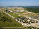 Photos aériennes de "energie" - Photo réf. U112212 - Le chantier d'installation de la plus puissante centrale photovoltaique du monde sur l'ancienne base aérienne 136 de Toul-Rosières par EDF Energies Nouvelles au 1er Août 2011.