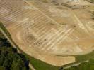 Photos aériennes de "Solaire" - Photo réf. U112217 - Le chantier d'installation de la plus puissante centrale photovoltaique du monde sur l'ancienne base aérienne 136 de Toul-Rosières par EDF Energies Nouvelles au 1er Août 2011.