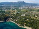 Photos aériennes de "plages" - Photo réf. U112268 - Le Pin de Galle avec le Coudon en arrière plan 