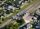Photos aériennes de "train" - Photo réf. U112434 - La gare d'Herrlisheim dans le Bas-Rhin