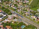 Photos aériennes de Herrlisheim (67850) - Autre vue | Bas-Rhin, Alsace, France - Photo réf. U112435 - La gare d'Herrlisheim dans le Bas-Rhin