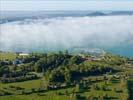 Photos aériennes de "brume" - Photo réf. U113174 - Le Lac de Madine sous un manteau de brume matinale.