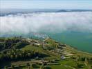 Photos aériennes de "lac madine" - Photo réf. U113175 - Le Lac de Madine sous un manteau de brume matinale.