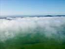 Photos aériennes de "Lac" - Photo réf. U113177 - Le Lac de Madine sous un manteau de brume matinale.