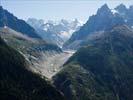 Photos aériennes de "montagnes" - Photo réf. U115063 - La Mer de Glace a normment recul ces dernires annes,