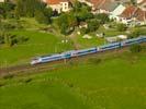 Photos aériennes de Sarraltroff (57400) - Autre vue | Moselle, Lorraine, France - Photo réf. U115213 - Un TGV de la ligne Strasbourg-Paris avant la mise en service de la LGV Est Phase 2.