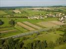 Photos aériennes de Sarraltroff (57400) - Autre vue | Moselle, Lorraine, France - Photo réf. U115216 - Un TGV de la ligne Strasbourg-Paris avant la mise en service de la LGV Est Phase 2.