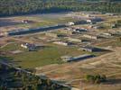 Photos aériennes de "toul" - Photo réf. U115346 - Le chantier d'installation de la plus puissante centrale photovoltaique du monde sur l'ancienne base aérienne 136 de Toul-Rosières par EDF Energies Nouvelles au 28 Septembre 2011.