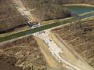 Photos aériennes de "phase deux" - Photo réf. U115579 - Le pont sur le canal des houillres de la Sarre