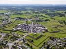 Photos aériennes de "ville" - Photo réf. U115836 - Rocroi est une ville fortifie au riche pass historique.