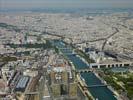 Photos aériennes de "paris," - Photo réf. U115907 - Le Quartier Bercy : On peut voir la gare d'Austerlitz et le site Franois Mitterand de la Bibliothque Nationale de France.