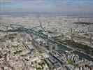 Photos aériennes de "paris" - Photo réf. U115909 - Le Quartier Bercy : On peut voir la gare d'Austerlitz et le site Franois Mitterand de la Bibliothque Nationale de France.