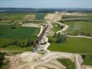 Photos aériennes de "chantier" - Photo réf. E118597 - Le viaduc du Landbach