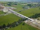 Photos aériennes de "chantier" - Photo réf. E118602 - Le viaduc de la Sarre