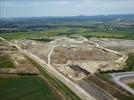 Photos aériennes de Hilbesheim (57400) - Le Chantier de la LGV Est Phase 2 - Lot 42 | Moselle, Lorraine, France - Photo réf. E118606 - Vue arienne de la trace