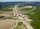 Photos aériennes de "lgv" - Photo réf. E118612 - La tranche couverte sous l'autoroute A4.