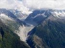 Photos aériennes de Chamonix-Mont-Blanc (74400) - Autre vue | Haute-Savoie, Auvergne-Rhône-Alpes, France - Photo réf. E119481 - La Mer de Glace