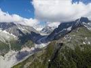Photos aériennes de Chamonix-Mont-Blanc (74400) - Autre vue | Haute-Savoie, Auvergne-Rhône-Alpes, France - Photo réf. E119482 - La Mer de Glace