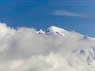 Photos aériennes de "mont" - Photo réf. E119489 - Le Mont-Blanc et l'Aiguille du Midi