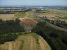 Photos aériennes de "chantier" - Photo réf. E120309 - L'emplacement du viaduc de La Boivre.