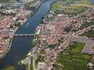 Photos aériennes de Pont-à-Mousson (54700) - Le Centre Ville Rive droite | Meurthe-et-Moselle, Lorraine, France - Photo réf. E121175
