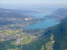 Photos aériennes de Doussard (74210) - Vue générale | Haute-Savoie, Auvergne-Rhône-Alpes, France - Photo réf. E123891 - Le Bout du Lac d'Anncey.