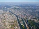 Photos aériennes de "ville" - Photo réf. E124463 - La Ville de Rouen et ses nombreux ponts.