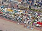 Photos aériennes de "manège" - Photo réf. E124542 - La Foire de Dieppe qui a lieu chaque année en été.