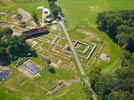 Photos aériennes de "archéologie" - Photo réf. E124557 - Une petite ville de l'époque gallo-romaine en cours de fouille.
