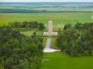 Photos aériennes de "memorial" - Photo réf. E135238 - Ce monument commémore les combats où 70 000 soldats américains furent engagés en Champagne.