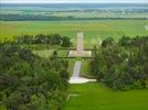 Photos aériennes de "premiere" - Photo réf. E135238 - Ce monument commmore les combats o 70 000 soldats amricains furent engags en Champagne.