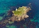 Photos aériennes de Île-de-Batz (29253) - Autre vue | Finistère, Bretagne, France - Photo réf. E125465 - Un amer du Port Kernok