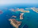 Photos aériennes de Pleumeur-Bodou (22560) - Autre vue | Côtes d'Armor, Bretagne, France - Photo réf. E125474 - Les les Fougre, Illouic et Aganton