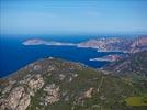 Photos aériennes de Calenzana (20214) | Haute-Corse, Corse, France - Photo réf. E125958 - Le Cap Cavallo et l'ancien sémaphore.
