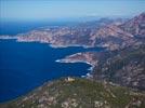 Photos aériennes de Calenzana (20214) - La Côte | Haute-Corse, Corse, France - Photo réf. E125960 - Le Cap Cavallo et l'ancien smaphore.