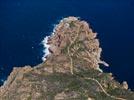 Photos aériennes de "phare" - Photo réf. E125966 - La pointe et le phare de la Revellata