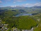 Photos aériennes - Paysages de montagne - Photo réf. E126332 - Panorama du Lac Chambon et du Massif du Sancy