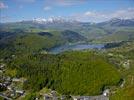  - Photo réf. E126332 - Panorama du Lac Chambon et du Massif du Sancy