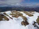 Photos aériennes de "juin" - Photo réf. E126350 - Le Plomb du Cantal encore enneig un 4 Juin!