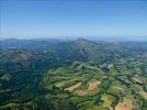 Photos aériennes de "Rhune" - Photo réf. E126455 - Panorama de la Rhune et de l'Ocan Atlantique