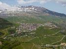 Photos aériennes de "station" - Photo réf. E126758 - Vue générale de la station de l'Alpe-d'Huez